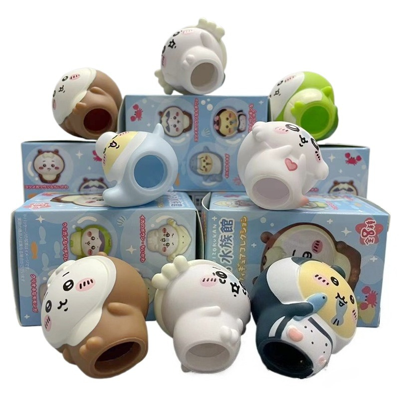 8pcs/Box Figurin Akuarium Chii - Resin Art Case ulasan dan harga