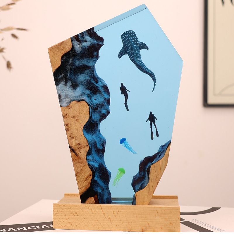 Ornamen Resin Gua Paus Penyela - Resin Art Wedding Gift ulasan dan harga