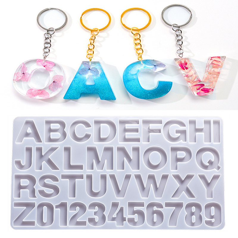 Cetakan silikon Epoxy Resin al - Resin Art Alphabet ulasan dan harga