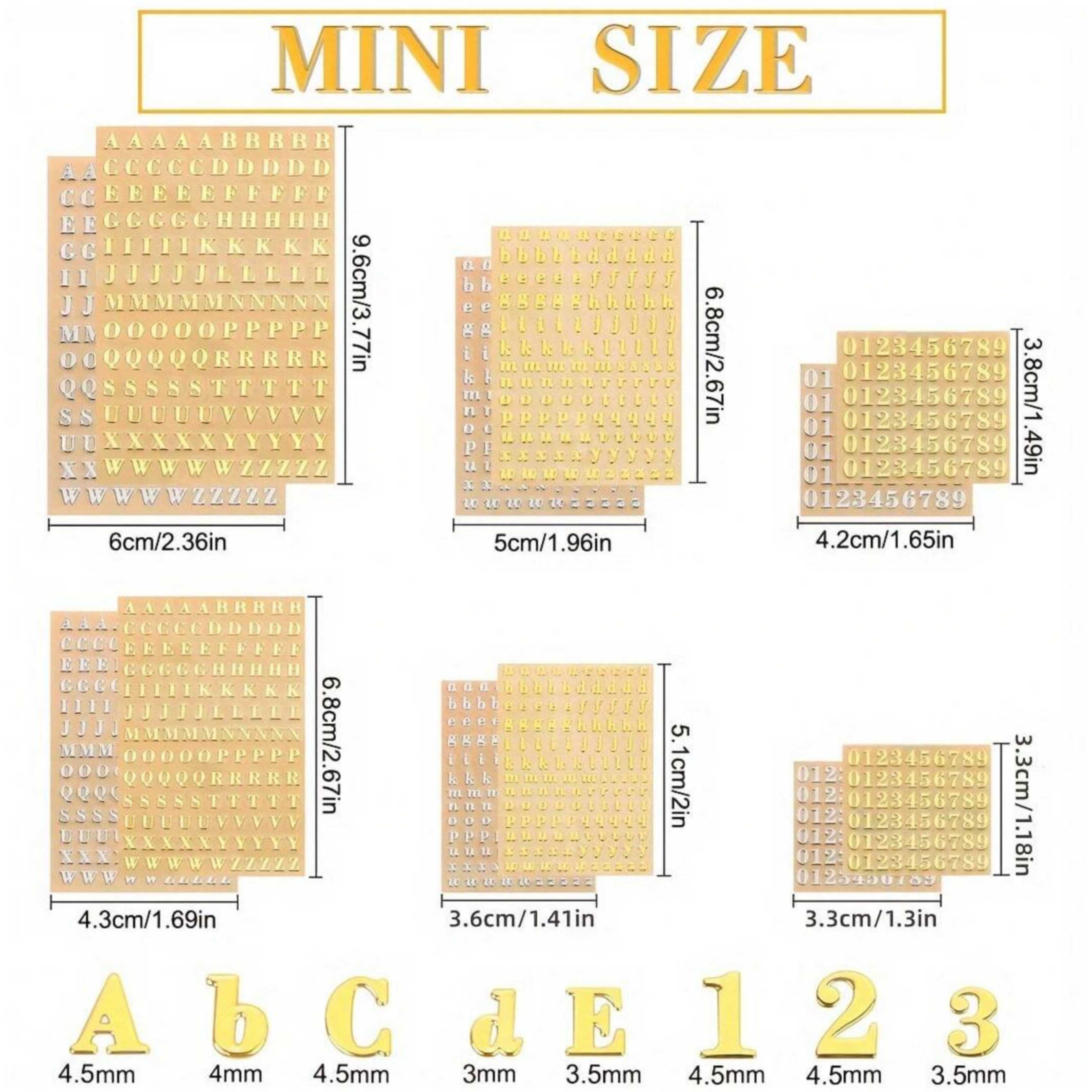 12 Stiker Huruf Resin, Stiker  - Resin Art Alphabet ulasan dan harga