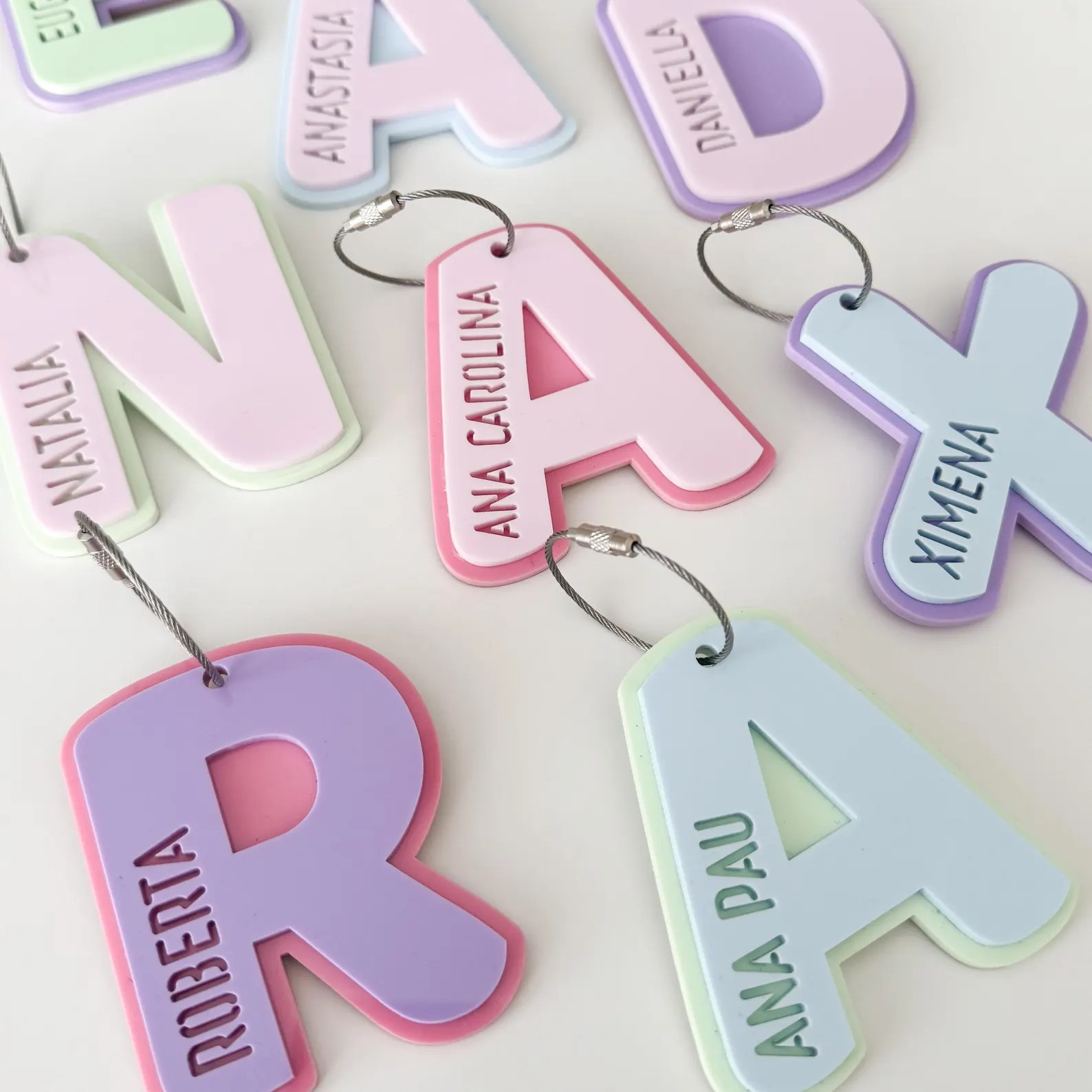Gantungan Kunci Nama Berongga  - Resin Art Alphabet ulasan dan harga